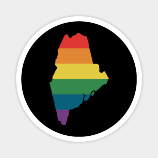 Maine State Rainbow Magnet